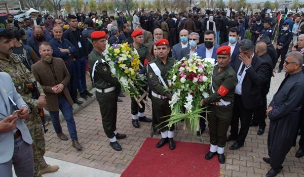 القنصل الايراني في السليمانية يزور حلبجة في ذكرى كارثة القصف الكيمياوي