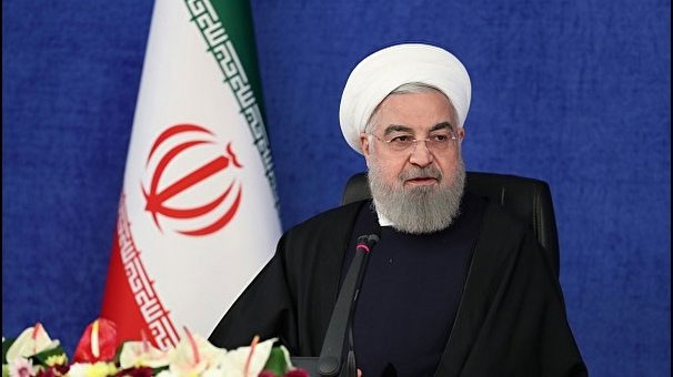 الرئيس روحانی :  الشعب الايراني واجه ضغوطا كبيرة بسبب تداعيات كورونا