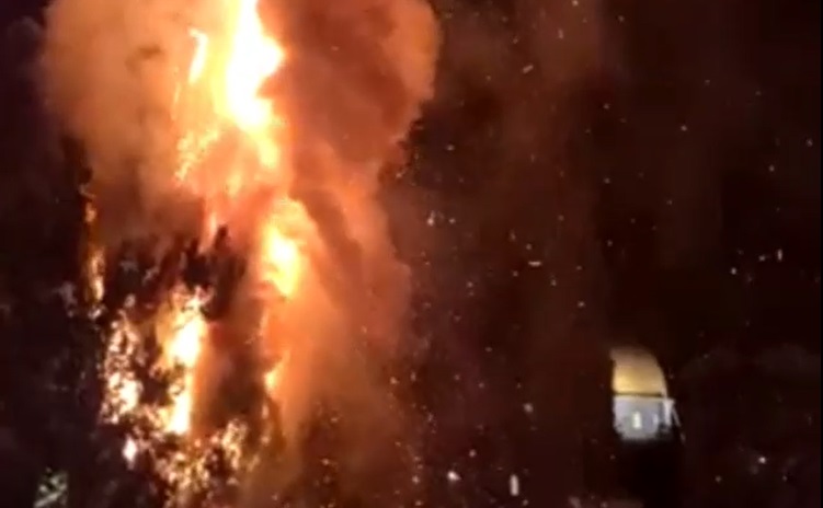 وقوع آتش سوزی در مسجد الاقصی  