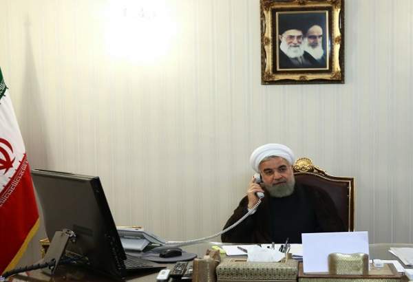 ایرانی صدر حسن روحانی کا امیر قطر شیخ تمیم بن حمد خلیفہ آل ثانی سے ٹیلیفون پر گفتگو