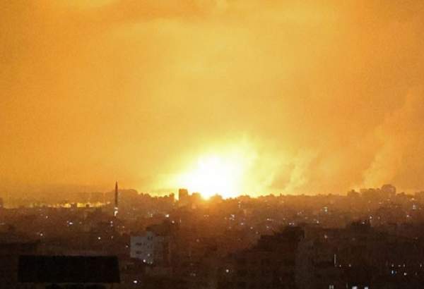 صیہونیوں پر جنون طاری، غزہ پر فضائی حملہ