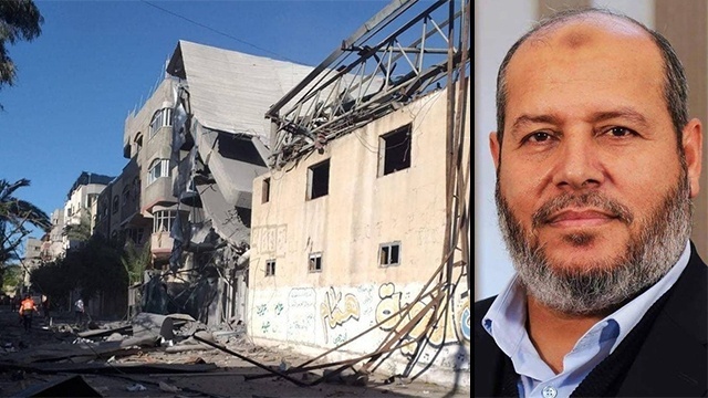 بمباران منزل نایب رئیس حماس در غزه از سوی جنگنده های اسرائیلی