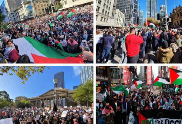 دنیا بھر میں دہشتگرد ریاست اسرائیل کے خلاف احتجاجی مظاہرے