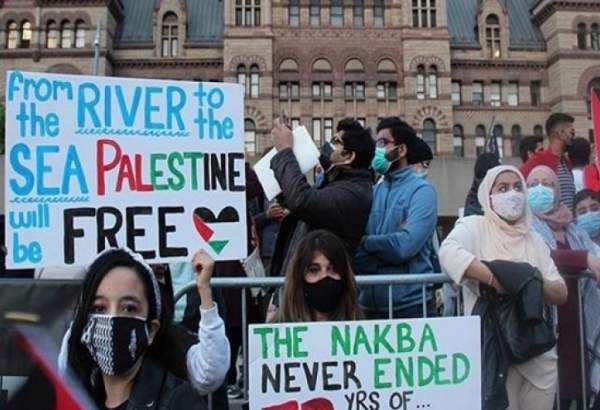 تظاهرات هزاران کانادایی در محکومیت جنایات رژیم صهیونیستی