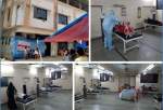 برپایی کمپ درمانی کووید 19 در مسجدی در شهر بهیوندی