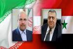 رئیس مجلس سوریه انتخاب مجدد قالیباف به ریاست مجلس را تبریک گفت