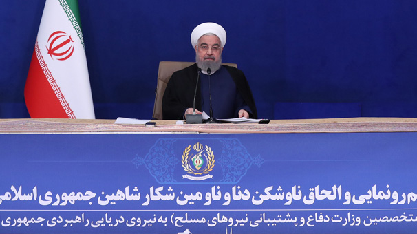 الرئيس روحاني : القوات المسلحة الإيرانية ليست ضد دول الجوار بل سند لها