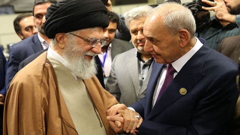 نبيه بري يبرق إلى قائد الثورة الإسلامية مهنئاً بإنجاز الشعب الايراني لإستحقاق الانتخابات الرئاسية