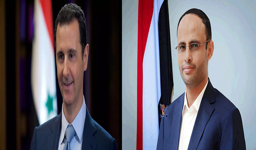 برقية جوابية من الرئيس السوري لرئيس المجلس السياسي الأعلى في صنعاء