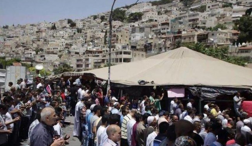 مواجهات مع الاحتلال عقب صلاة الجمعة في خيمة البستان - سلوان  بالقدس