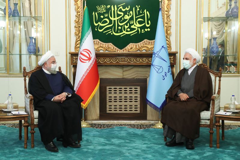 الرئيس روحاني يلتقي رئيس السلطة القضائية الجديد