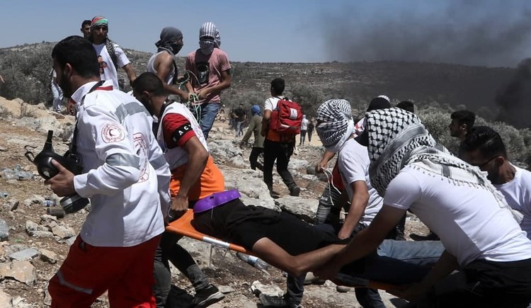 126 إصابة في مواجهات مع الاحتلال الإسرائيلي في بيتا