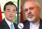 چینی وزیر خارجہ اور ایرانی وزیر خارجہ کا ٹیلی فونک رابطہ