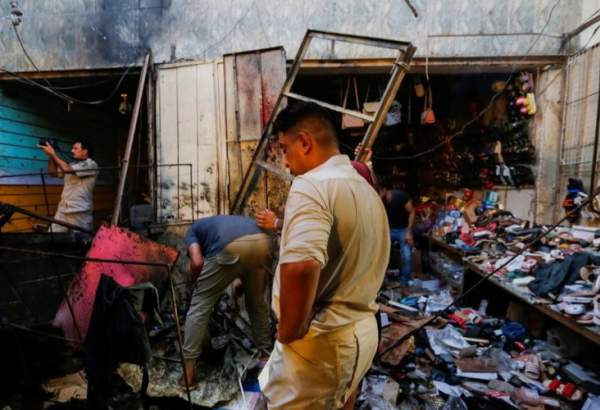 بغداد کی  مارکیٹ میں ہونے والے خودکش دھماکے سے ہلاکتوں کی تعداد 36 ہوگئی