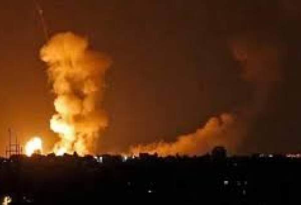 صیہونی حکومت کے ڈرون طیاروں کا غزہ پر حملہ
