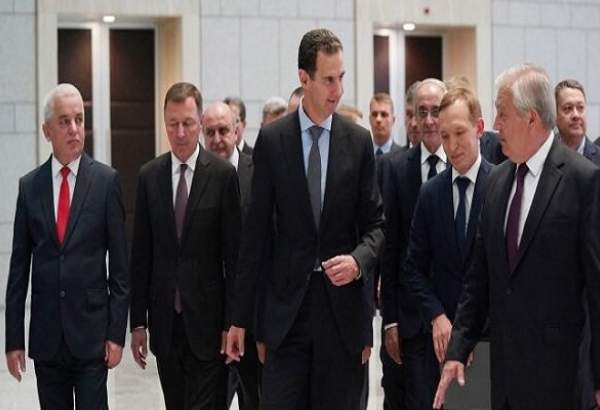 دیدار و گفتگوی بشار اسد با فرستاده ویژه رئیس جمهور روسیه