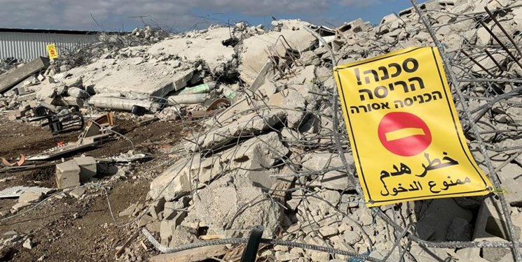59 ساختمان متعلق به فلسطینی‌ها طی دو هفته تخریب یا مصادره شد