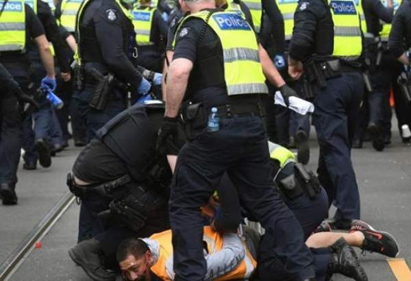 برخورد جدی پلیس استرالیا با معترضان ضد قرنطینه