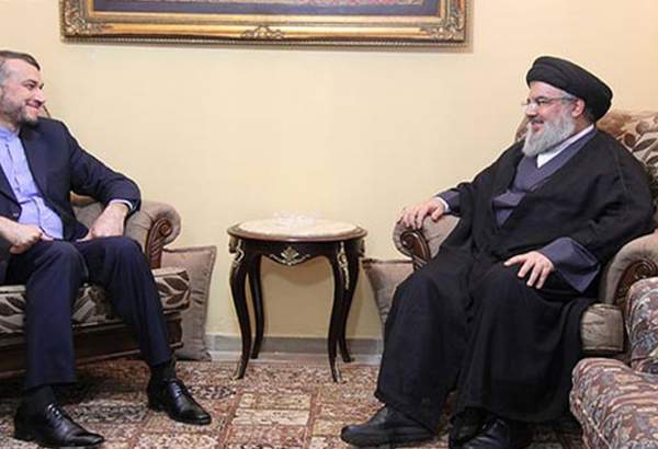 ایران کے وزیر خارجہ کی حزب اللہ لبنان کے سربراہ سے ملاقات