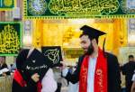عراقی خواتین گریجویٹ طالبات کا امام حسین ع کے روضہ پر حاضری  