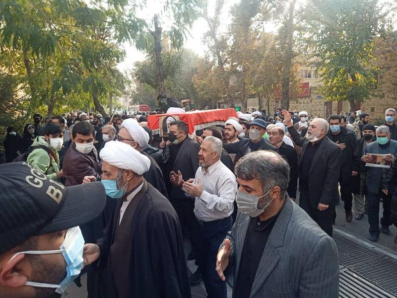 مراسم تشییع پیکر آیت الله محسن مجتهد شبستری در تهران  