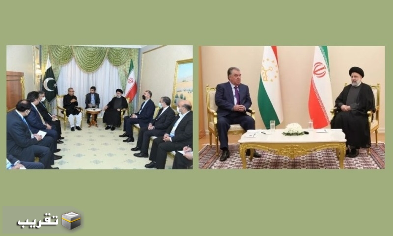 الرئيس الايراني يلتقي نظرائه الرئيسان الطاجيكي والباكستاني