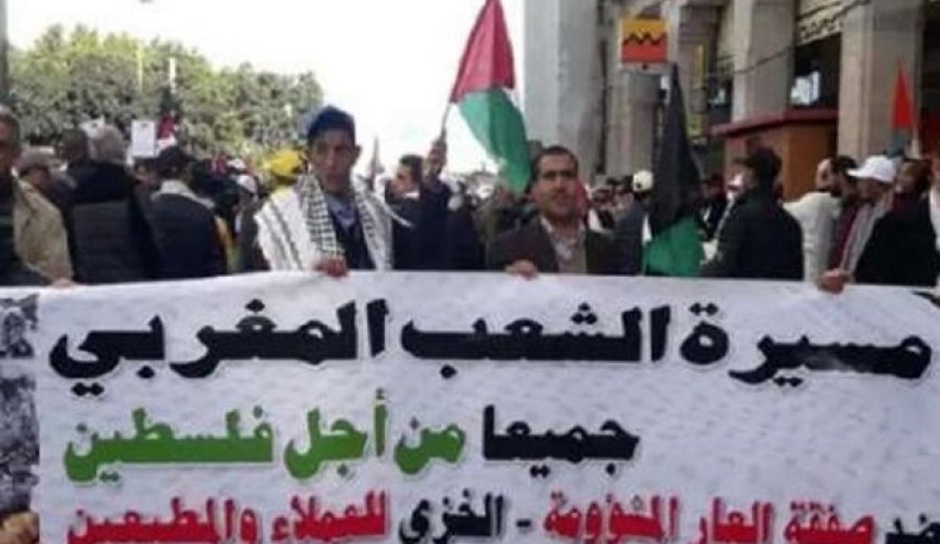 مردم مغرب علیه عادی سازی روابط با رژیم صهیونیستی تظاهرات کردند