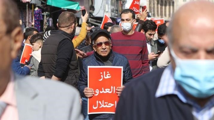 مسيرات غاضبة في الأردن لرفض التطبيع مع "اسرائيل"