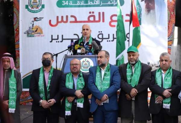 سی‌وچهارمین سال آغاز فعالیت جنبش حماس گرامی داشته می‌شود
