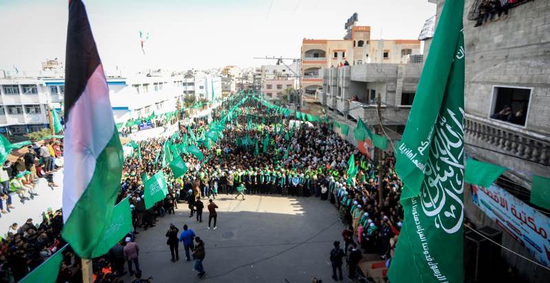 بالصور: الانطلاقة٣٤ لحركة حماس في شمال غزة  