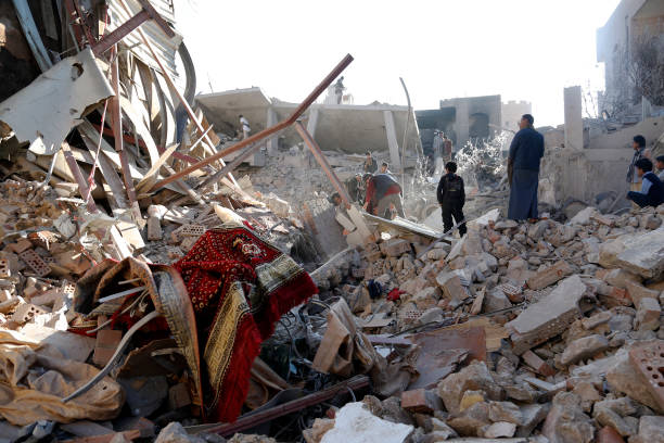 سعودی اتحاد کا یمن کے شمالی علاقے صنعا میں ایک رہائشی محلے پر فضائی حملہ  