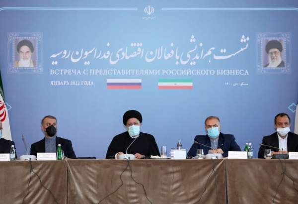 ایرانی صدر مملکت کی روسی اقتصادی کارکنوں اور تاجروں کیساتھ ملاقات