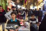 حال و هوای بازار ‌و خیابان‌های اطراف حرم در شب میلاد حضرت علی(ع)  