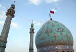 Jamkaran Mosque changed flag ahead of birth anniversary of Imam Mahdi (AS)  