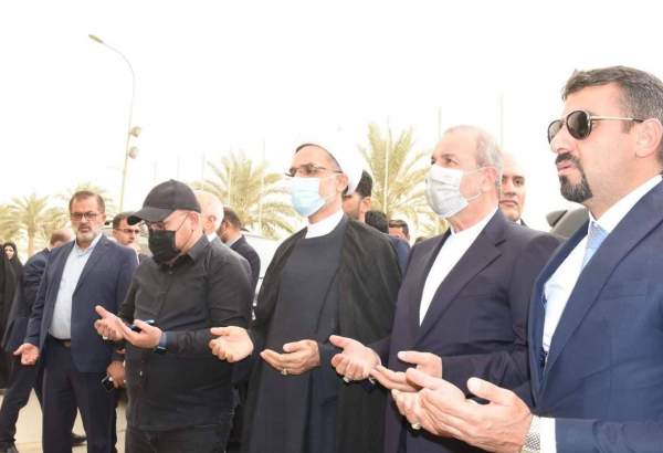 حضور سفیر جدید ایران در بغداد در محل شهادت سردار سلیمانی