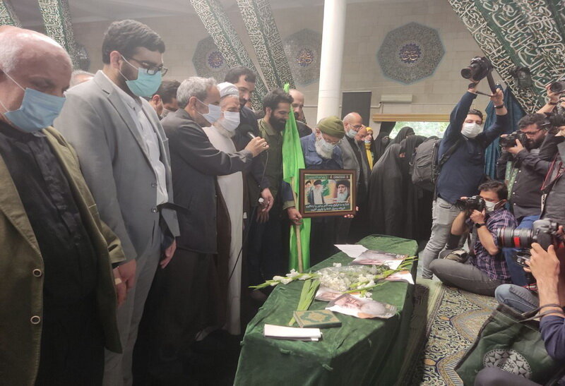 مراسم تشییع پیکر استاد فاطمی نیا در دانشگاه تهران  