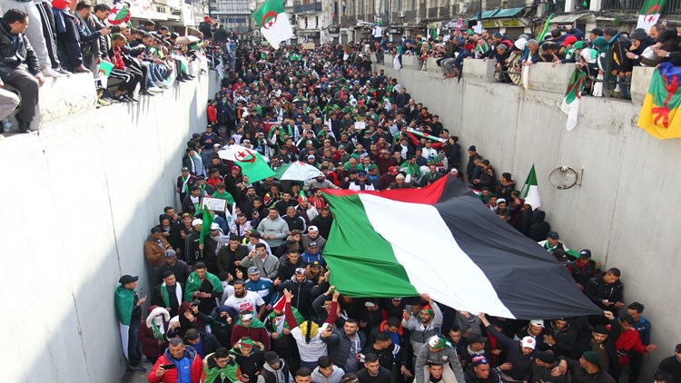 تظاهرات داعمة لفلسطين في الجزائر (أرشيف)
