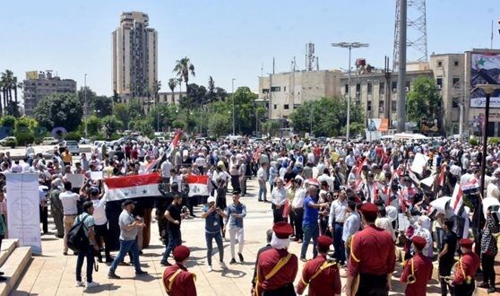 تظاهرات مردم حلب علیه اشغالگری ترکیه