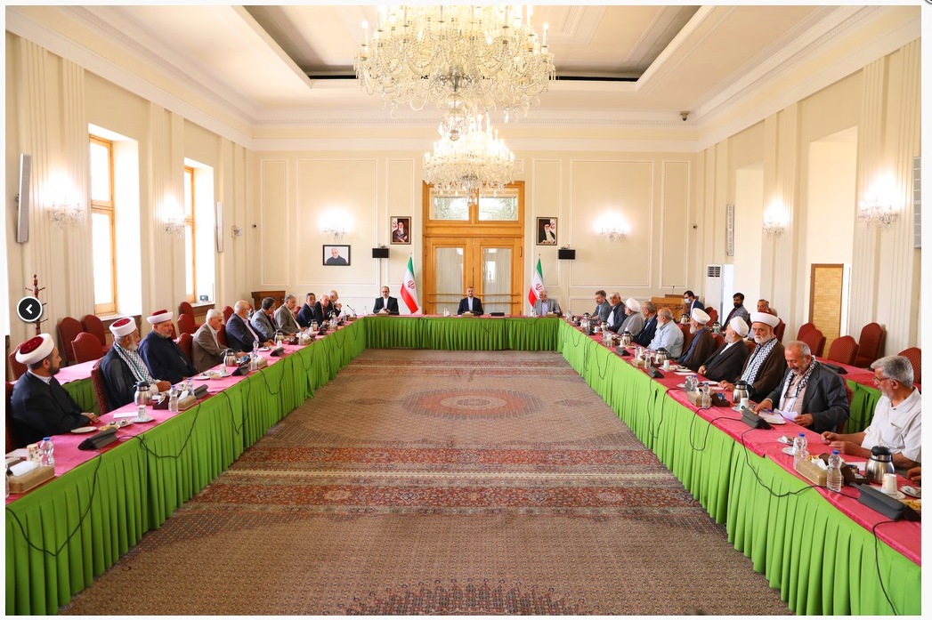 فلسطینی مزاحمتی گروپوں کے ارکان کی وزیر خارجہ سے ملاقات  