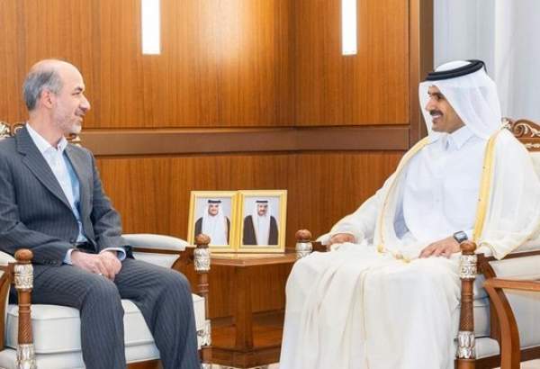 دیدار و گفتگوی وزیر نیرو با همتای قطری در دوحه