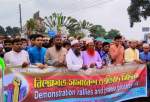 راهپیمایی اعتراضی مردم پاکستان در محکومیت اهانت هند به ساحت مقدس پیامبر اسلام(ص)  