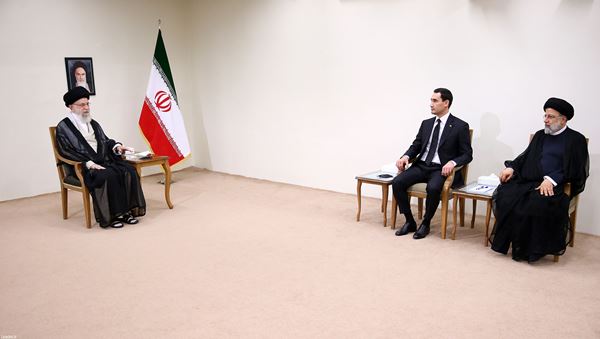 Supreme Leader of Islamic Republic met with Turkmenistan President Serdar Berdimuhamedow and the Turkmen delegation in the capital Tehran on Wednesday morning.
