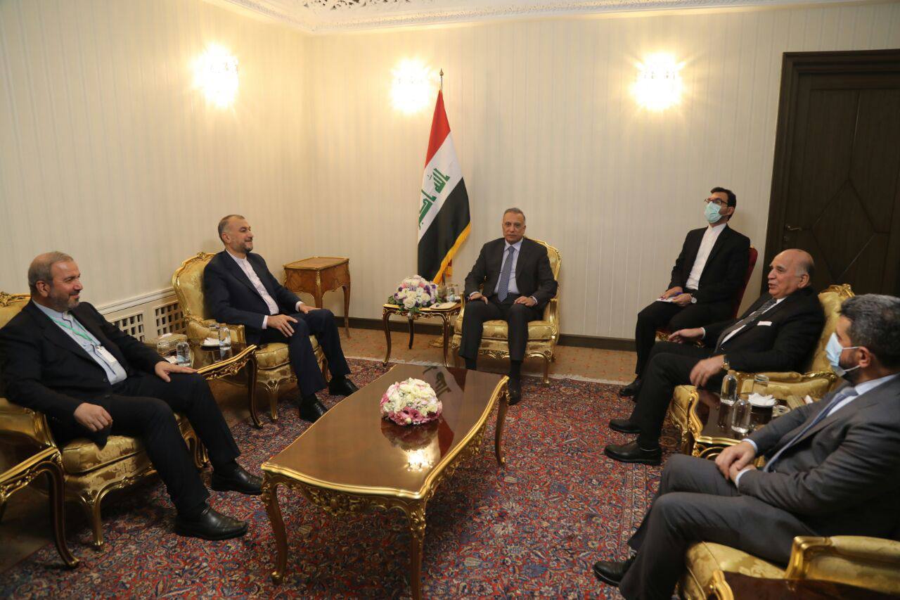 أمير عبداللهيان يجتمع برئيس الوزراء العراقي