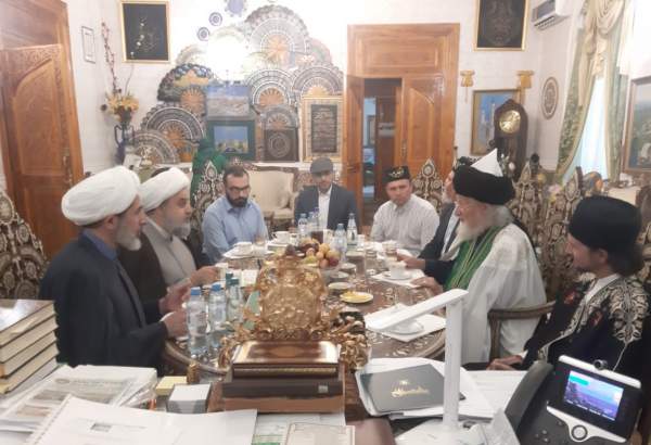Huj. Shahriari discusses Muslim world issues with top Russian mufti