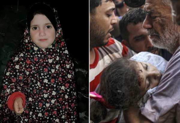 پانچ سالہ نوعمر لڑکی "آلا"؛ صہیونیوں بمباری میں شہید
