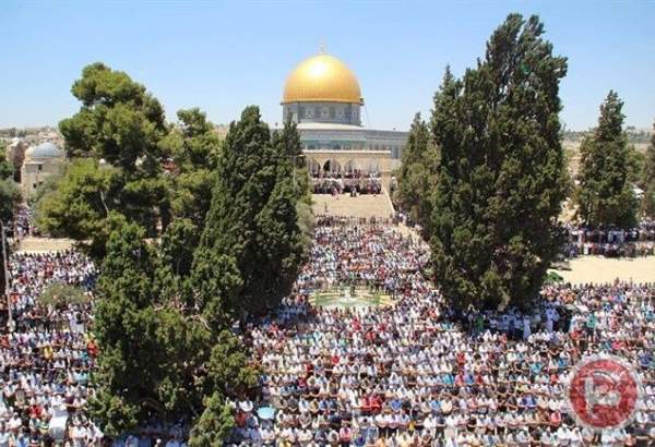 50,000 فلسطینیوں نے مسجد اقصیٰ میں نماز جمعہ ادا کی