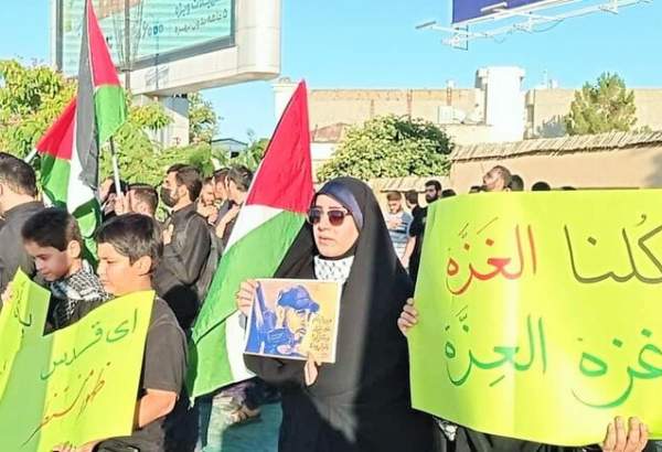 تجمع طلاب و دانشجویان مشهدی در حمایت از فلسطین