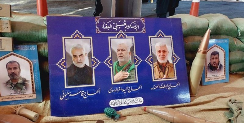 صور قادة المقاومة الشهداء في موكب حسيني  