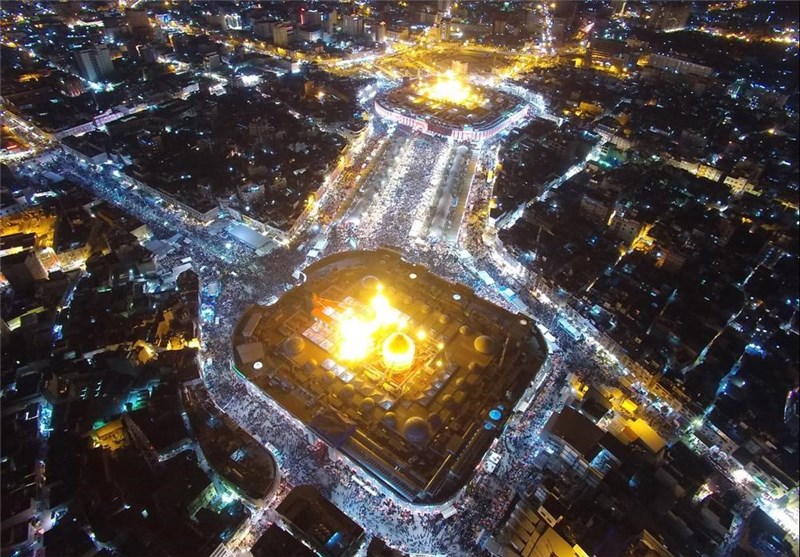 تصاویر هوایی از حضور میلیونی عزاداران اربعین حسینی در کربلای معلی