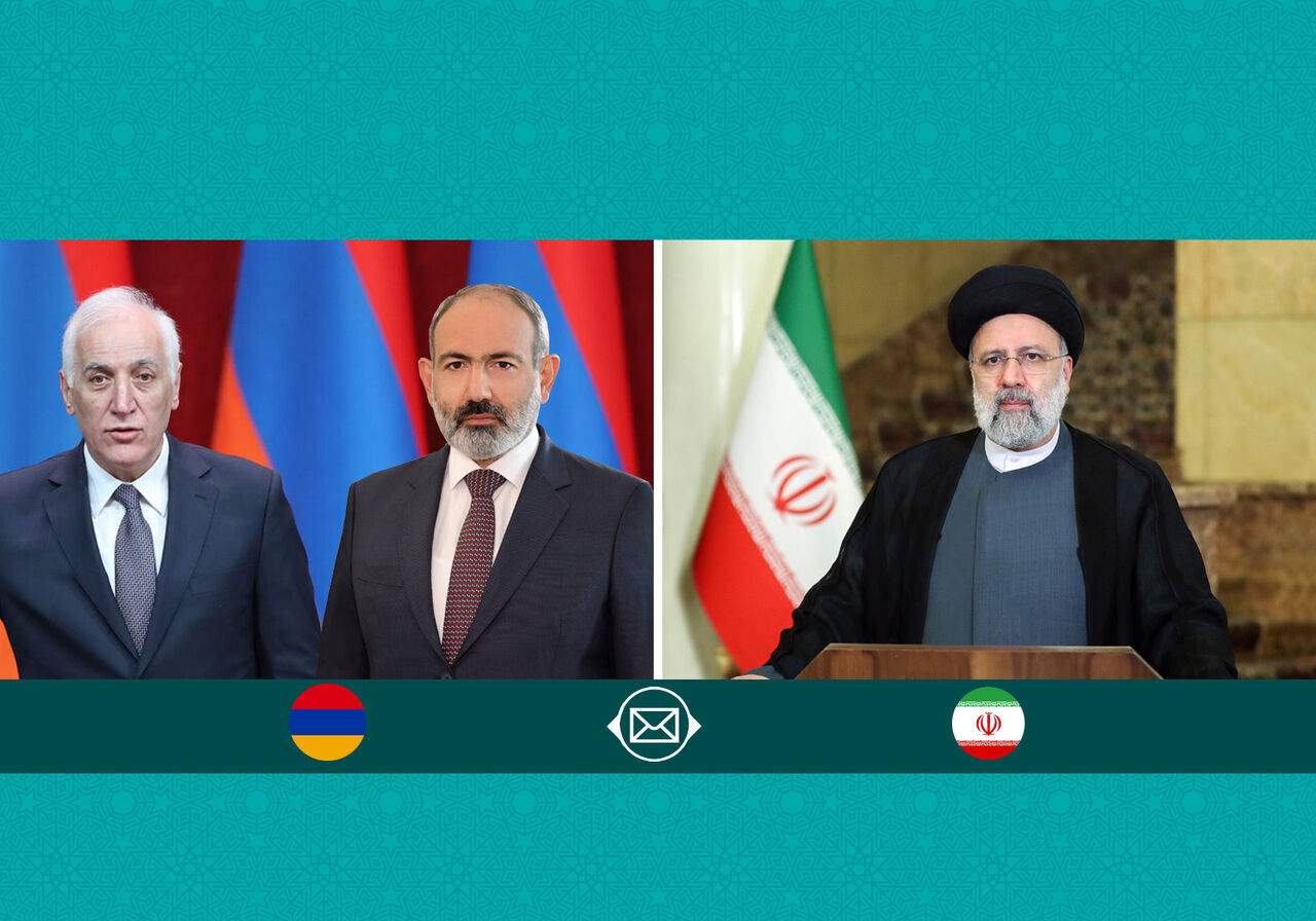 اية الله رئيسي مهنئا باليوم الوطني في ارمينيا : طهران مستعدة لتعميق العلاقات مع يريفان